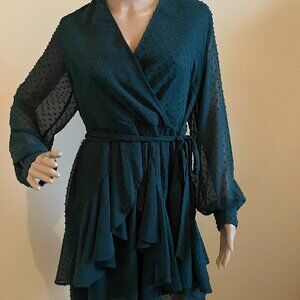 Forest Green Long Sleeved Dress